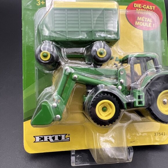 ERTL John Deere Tractor Loader with Wagon New 37541 -Tomy - Picture 4 of 11
